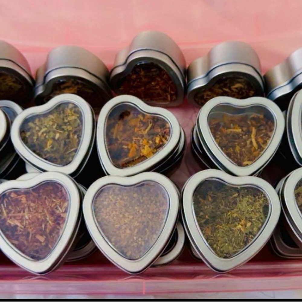 Heart-Shaped Herbal Bath Soak Set